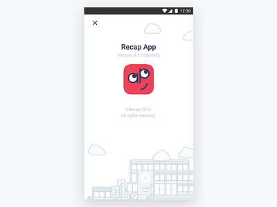 App Version Screen app lines phone recap vector