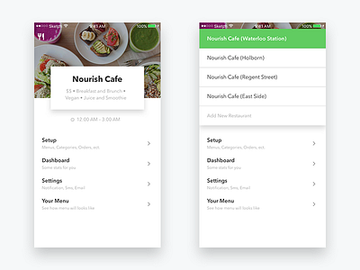 Restaurant App app ios menu restaurant setup web