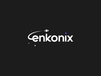 Enkonix Logo wip company logo rocket software stars