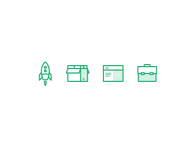 Small Icons company icons lines product small website