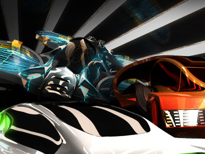 2099 2 3d flash futuristic hyper realism maya racing game