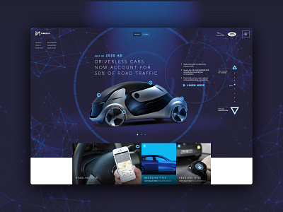 InMotion Jaguar Landrover black blue branding futuristic interaction design jaguar landrover neon ui web design