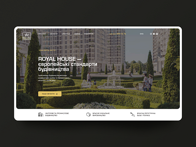 Royal House • Main RD concept real estate site web web design