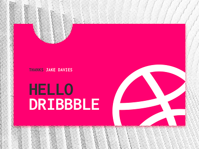 Hello Dribbble debut dribbble first hello shot