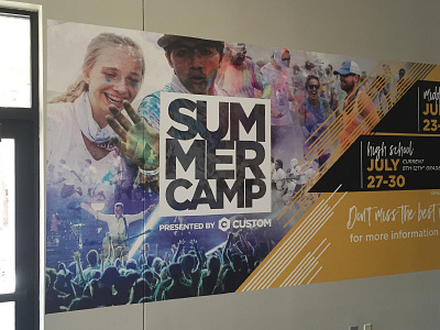 Custom Summer Camp Wall Install