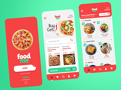 Food Delivery App food food delivery mobile app ui ux