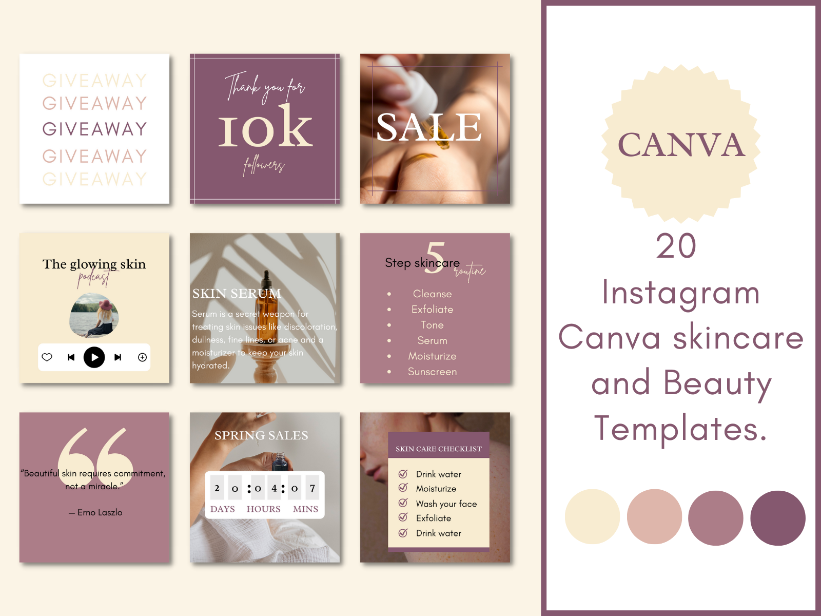 pastel-canva-instagram-skincare-templates-by-michelle-on-dribbble
