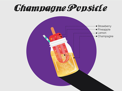 Champagne Popsicle Graphics champagne dessert graphics icecream illustrator popsicle