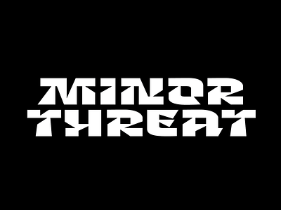Minor Threat customtype font lettering logo logotype new font type typeface typeface design typemate typography