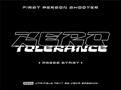 Zero Tolerance customtype font game lettering logo logotype sega genesis shooter type typeface typography zero tolerance