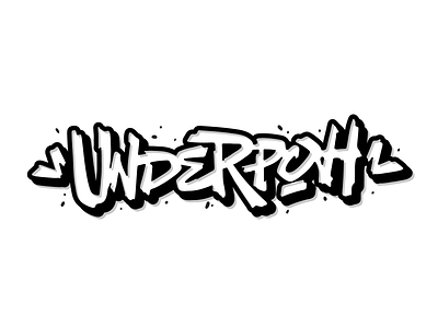 Underpoh logo customtype graffitti handlettering handwritten hiphop lettering logo logotype rap type typemate typography