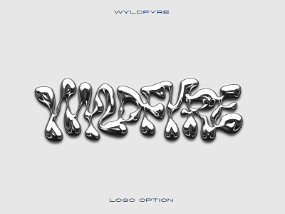 Wyldfyre chrome calligraphy chrome customtype handlettering lettering logo logotype type typemate typography