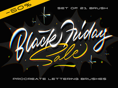 Procreate Lettering Brushes - 50% black friday calligraphy creative market hand lettering handlettering handwritten lettering logo procreate procreate brushes sale script typemate