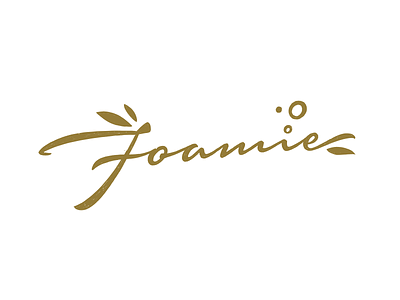 Foamie logo sketch calligraphy customtype handlettering handwritten lettering logo logotype type typemate typography
