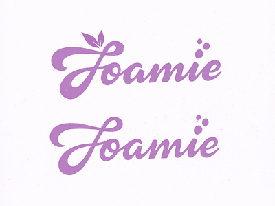 Foamie logo sketches calligraphy customtype handlettering lettering logo logotype script type typemate typography