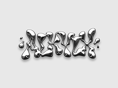 Alkylx logotype calligraphy chrome chrome type customtype lettering logo logotype metallic typemate typography