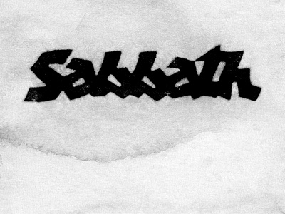 Sabbath bleed customtype ink lettering logo logotype typemate typography