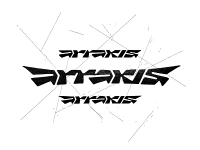ARRAKIS sketch customtype dune lettering logo logotype techno typemate typography