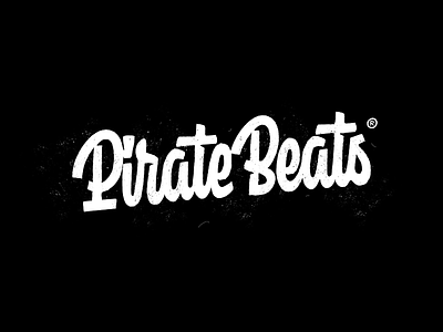 PirateBeats logo sketch beats calligraphy customtype lettering logo logotype pirate typemate typography