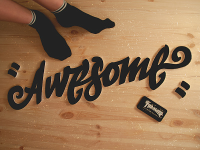 Awesome styrofoam =) awesome design handwritten lettering logo logotype type typemate typography