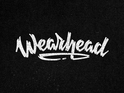 Wearhead lettering #2 cap handmadefont headwear lettering letteringdesign logo logodesigner type typo typography typographyinspired wearhead