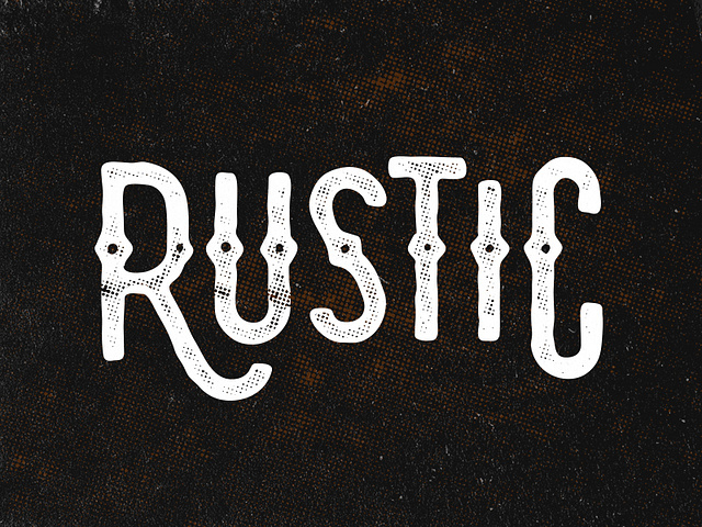 «Rustic» lettering by Typemate on Dribbble