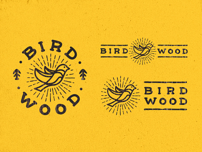 BirdWood bird craft furniture line logo logotype manufacture typemate wood