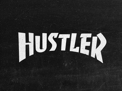 Hustler logo company hustle hustler lettering logo og shop skate sport thrasher tshirt