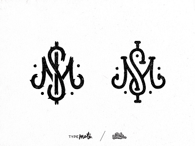 MS/M$ monogram black calligraphy letter lettering monochrome monogram ms sketches typemate typography