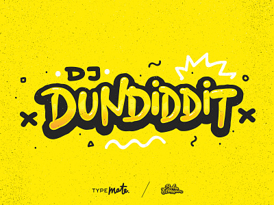 DJ DunDiddit lettering logo 90s calligraphy dj handwritten hiphop lettering logo logotype type typemate vovaegoshin