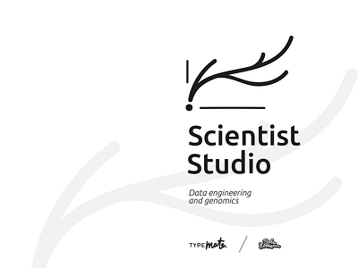 Scientist Studio analytics data genomics identity lettering logo logotype scientist studio typemate typography vovaegoshin