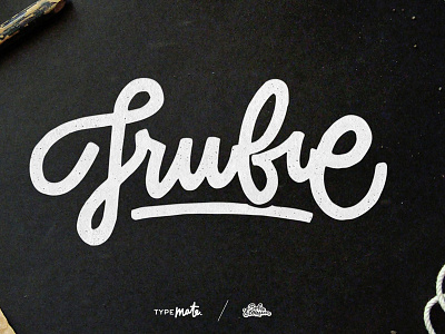 "Frubie" lettering logo sketch