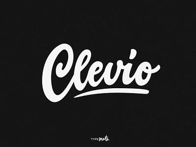Clevio calligraphy customtype czech ideinity lettering logo logotype type
