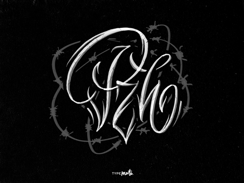 PzhWear lettering by Typemate on Dribbble