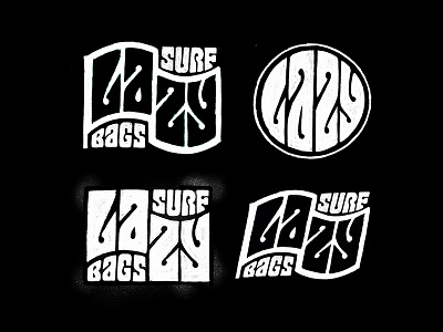 Lazy Surfbags calligraphy customtype handlettering lazy lettering logo logotype surf typemate
