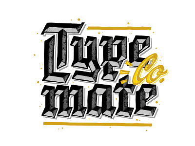Typemate Co. calligraphy customtype gothic handlettering lettering logo logotype print textura typemate