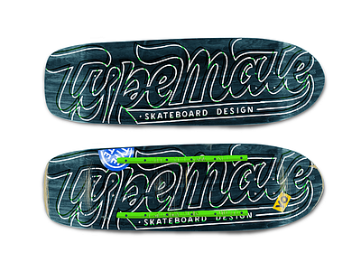 SkateMate #2 customtype handlettering lettering logo print skate skate deck skateboarding typemate typography