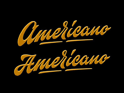 Americano lettering sketch americano calligraphy coffee hot lettering logo raw sketch typemate typography