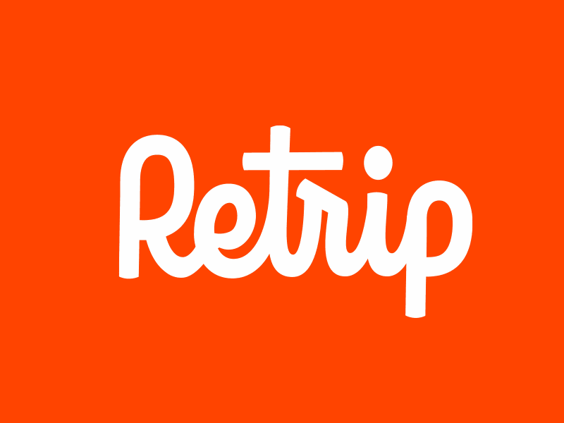 Retrip - logo redesign calligraphy coffee custom type hand lettering lettering lettering logo logo logotype redesign script typemate typography