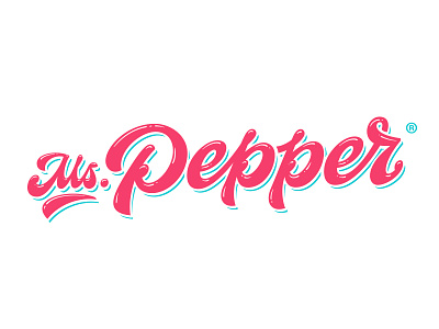 Ms. Pepper logo beauty calligraphy casual customtype hand lettering handlettering handwritten lettering logo logotype pepper script type typemate typography