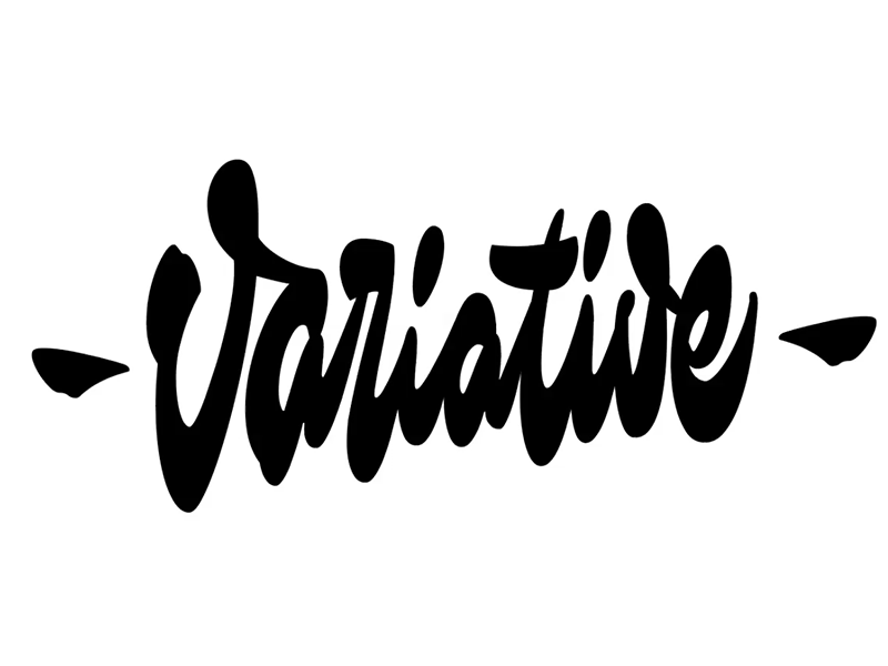 Variable Script calligraphy customtype handlettering handwritten lettering logo logotype script typemate typography variable font variative