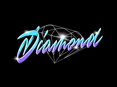 Diamond sketch calligraphy customtype design diamond hand lettering handlettering handwritten lettering logo logotype procreate script sketch typemate typography