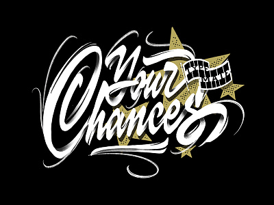 Chances brushes calligraphy casual customtype hand lettering handlettering handwritten ipad lettering lettering logo logotype procreate script sketch type typemate typography