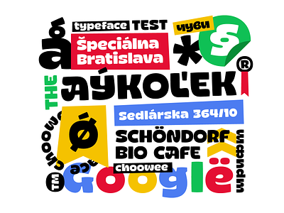Choowee typeface test choowee customtype cyrillic diacritics font identity lettering type typeface typemate typography
