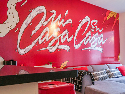 Mi Casa Su Casa calligraphy customtype handlettering handwritten lettering logo logotype type typemate typography