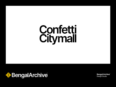 Confetti Citymall bengal archive bengalarchive brand identity branding corporate identity design graphic design illustration logo ui