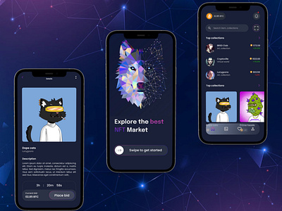 NFT Marketplace appdesign applicationdesign design figma ui nft nftmarketplace ui uiux ux