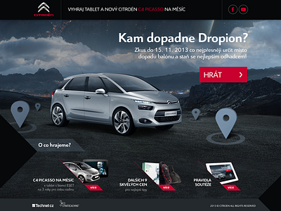 Citroen Stratocaching Microsite