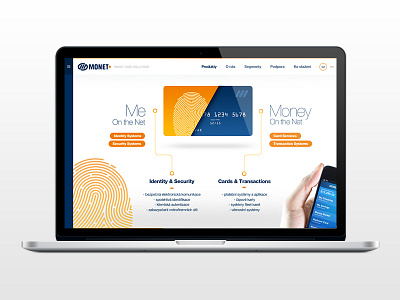 Monet Redesign blue cards clean grid homepage id money orange redesign responsive webdesign website