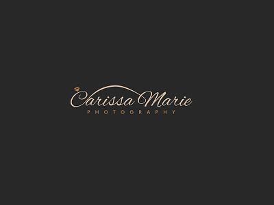 Carissa Marie Wedding Photography Logo Design branding logo logo design photograpy wedding